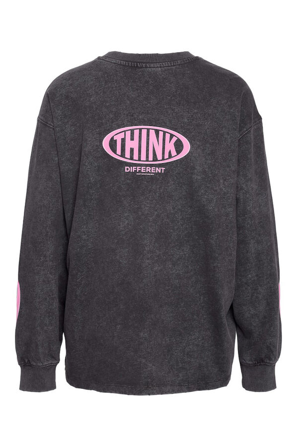 Noisy May Distressed sweatshirt grey