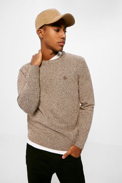 Springfield Jumper with embellished stripes brown