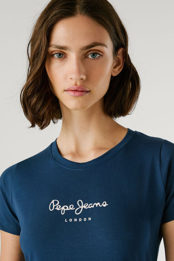 Pepe Jeans Slim-fit logo t-shirt blue