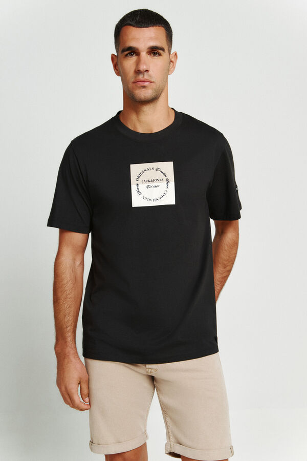 Jack & Jones Printed short sleeve T-shirt black