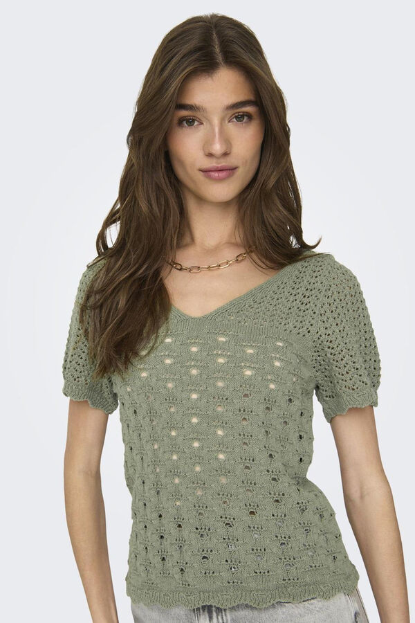 Springfield Crochet top  green