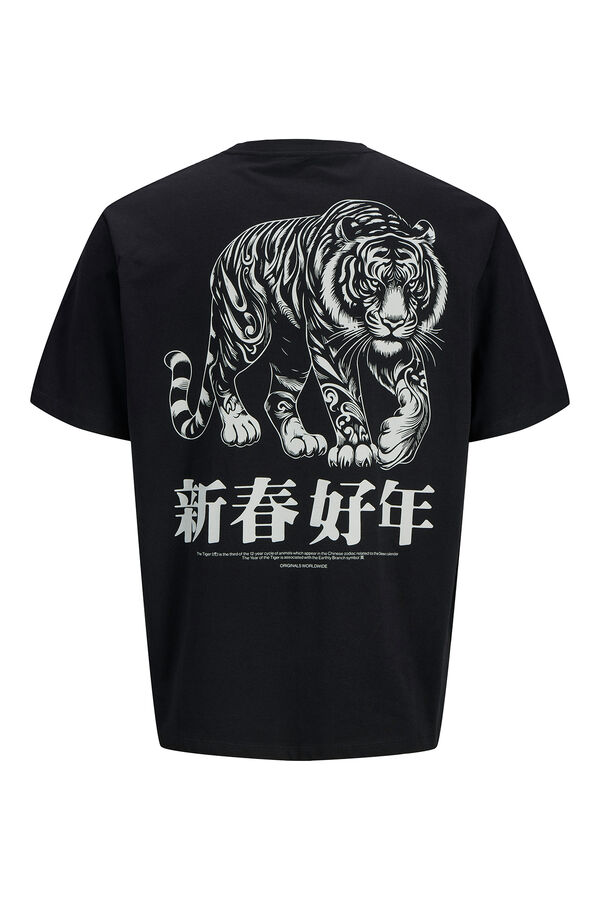 Jack & Jones Locker geschnittenes kurz&auml;rmelig -T-Shirt Schwarz