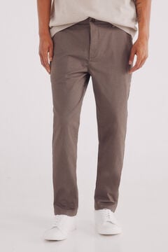 Springfield Slim fit micro-printed chinos pants