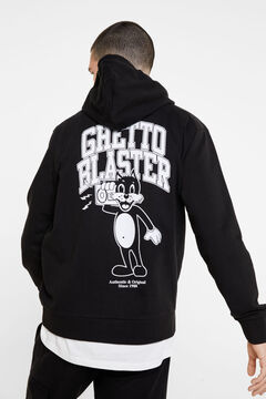 Springfield Ghetto kapucnis pulóver fekete