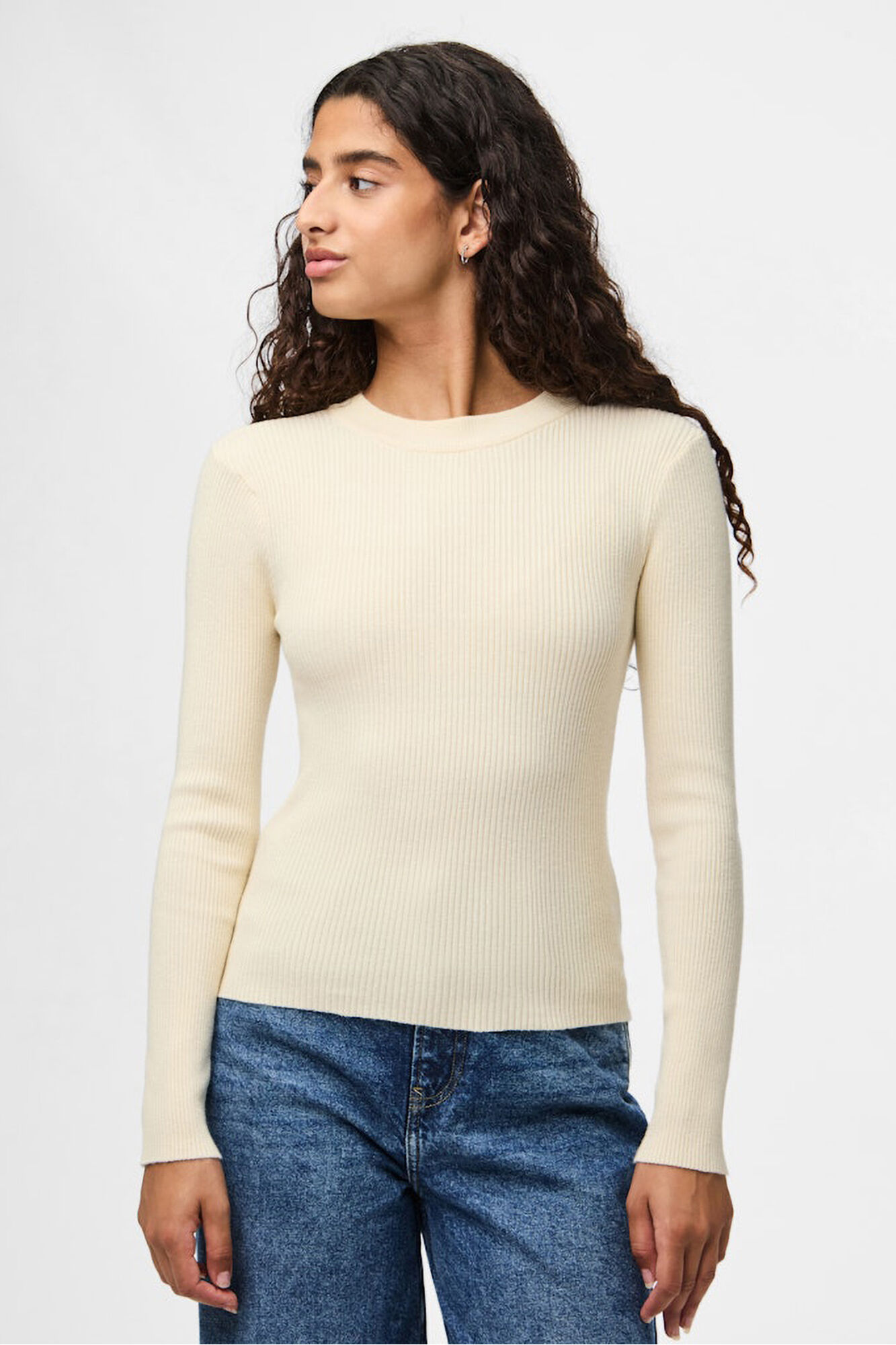 Pieces Jersey fino de corte justo