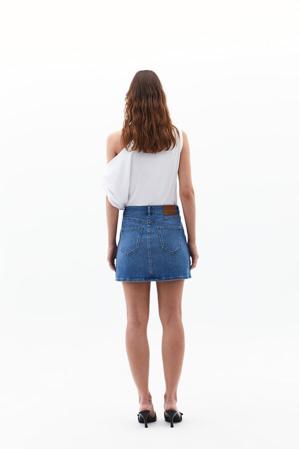 Oxxo Falda mini vaquera azul