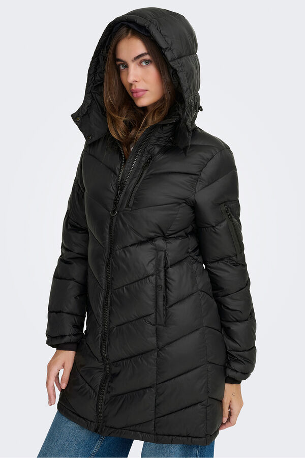Only Waterproof padded coat Crna