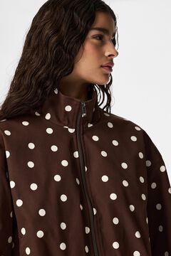 Pieces Blus&atilde;o bomber com fecho-&eacute;clair