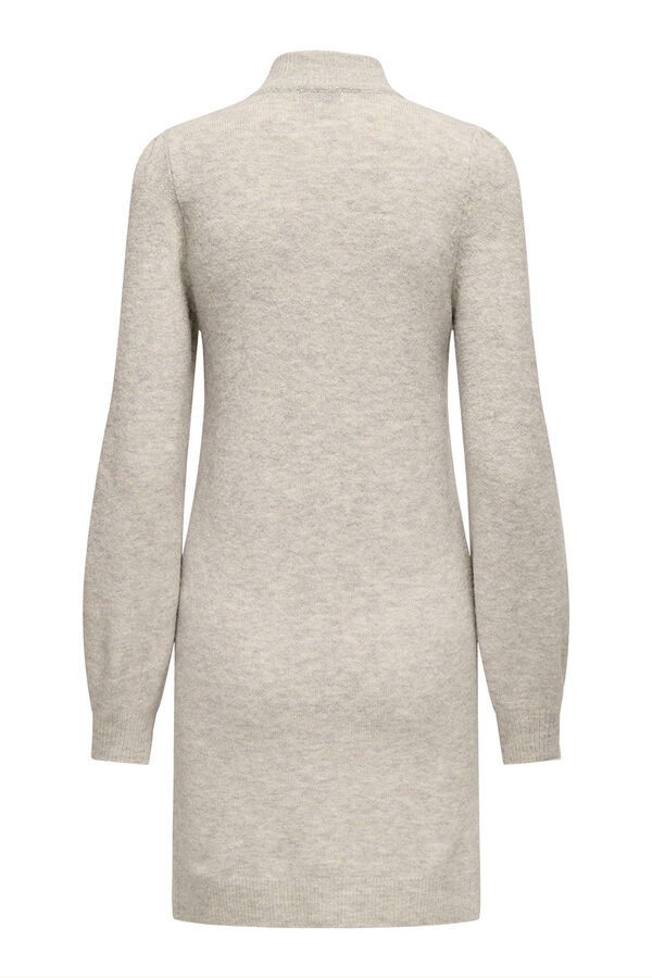 JDY Short jersey-knit short dress grey