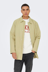 Only & Sons Gabardina com fecho-éclair