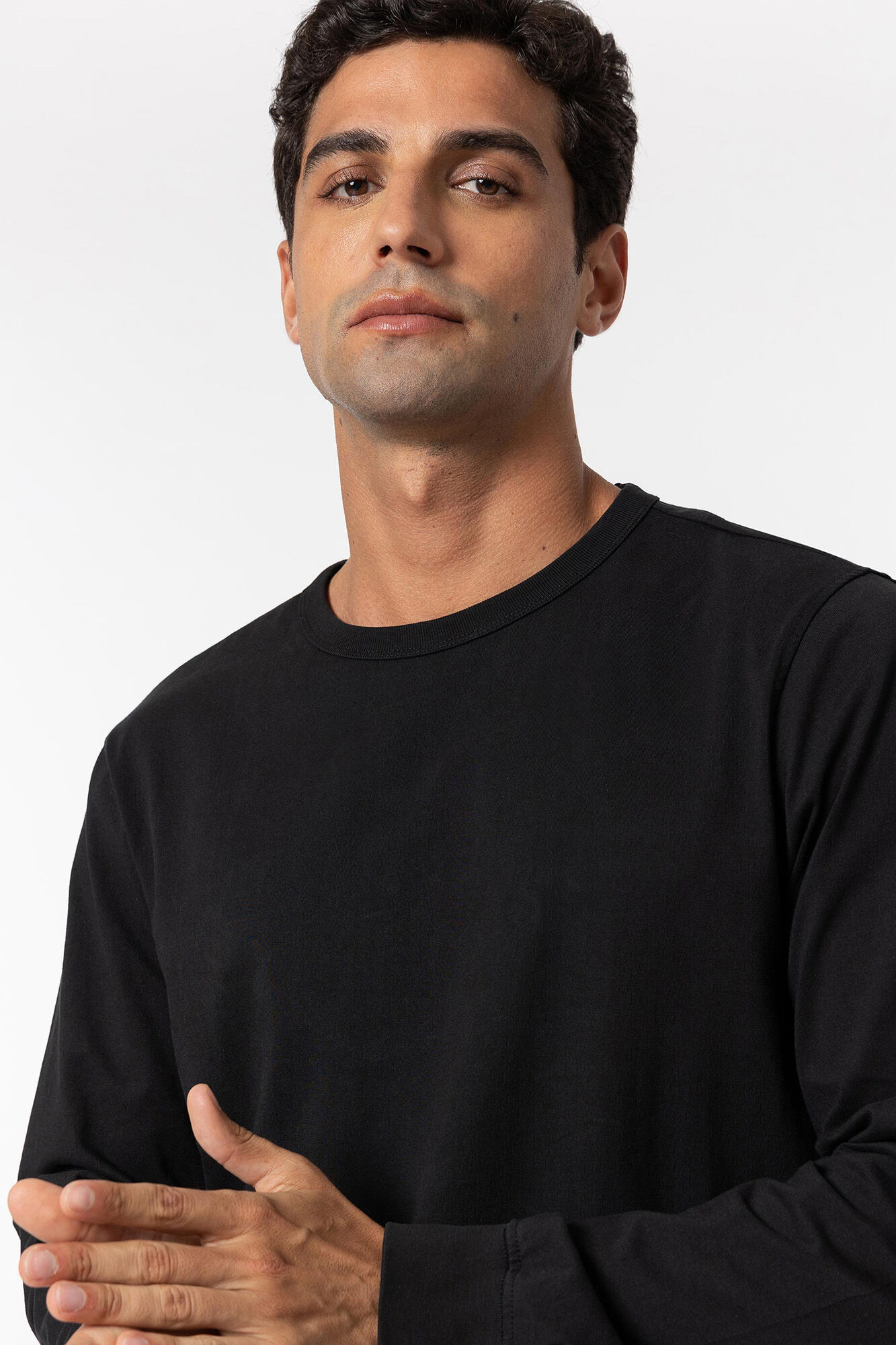 Tiffosi T-shirt b&aacute;sica de manga comprida