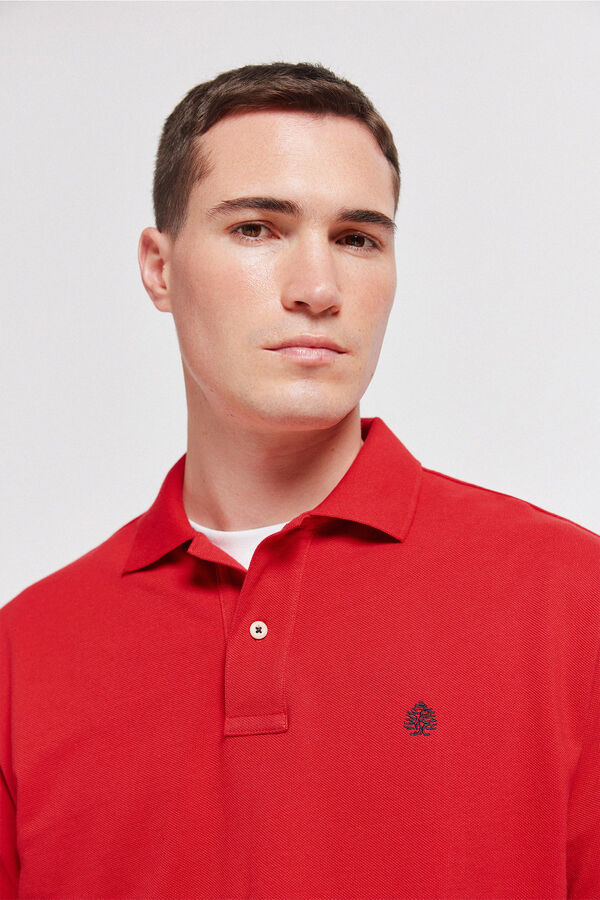 Springfield Basic regular fit polo shirt SPRINGFIELD burgundy