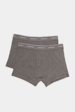 Springfield Pack 2 boxers básicos algodón gris oscuro