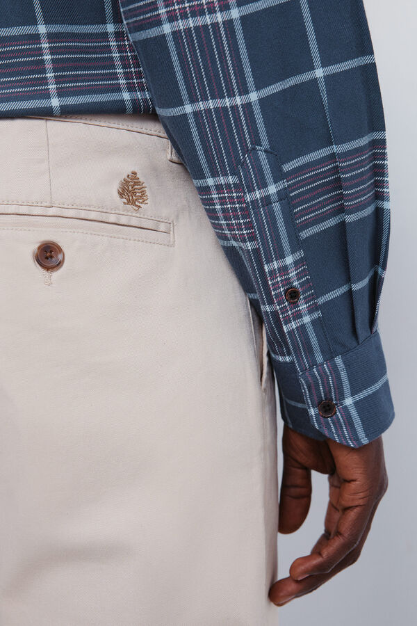 Springfield Comfort fit dobby chinos brown