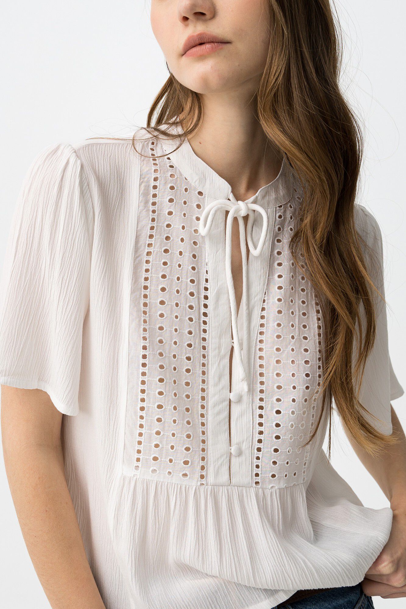 Tiffosi Blusa con encaje