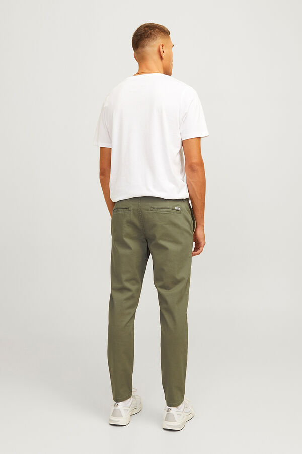 JJ REBEL Pantal&oacute;n chino slim fit verde