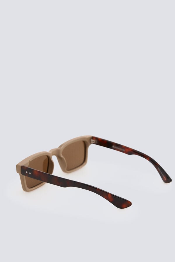 Springfield Lunettes de soleil rectangulaires nude