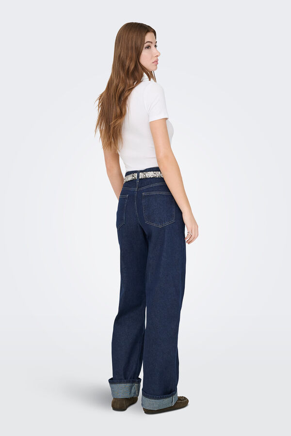 Only Jeans wide azul
