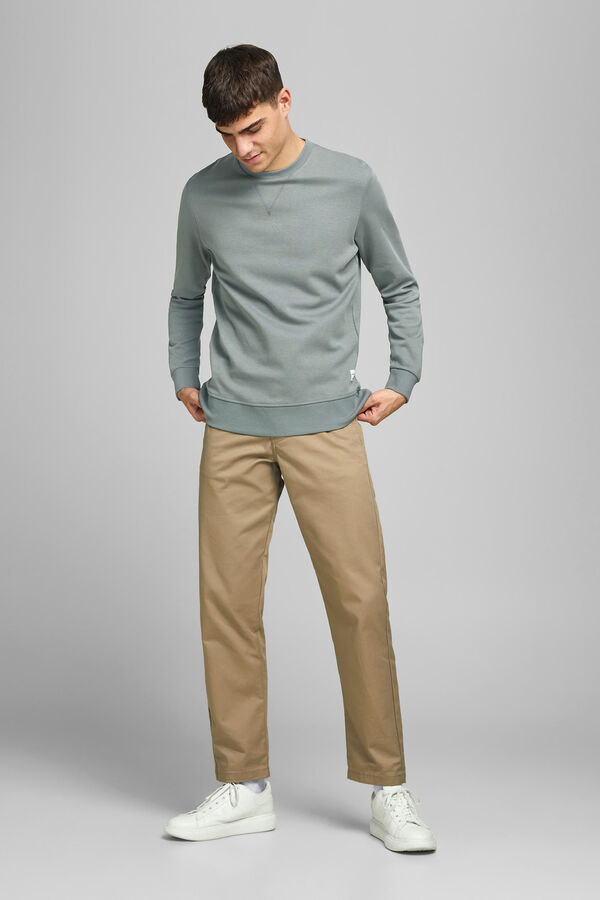 Springfield Plain cotton sweatshirt Siva