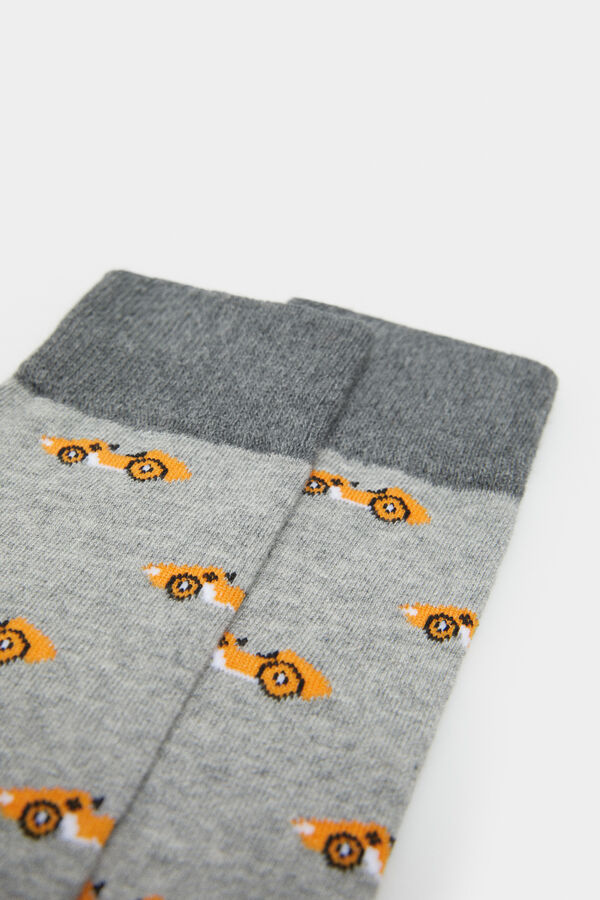 Springfield Retro car socks grey