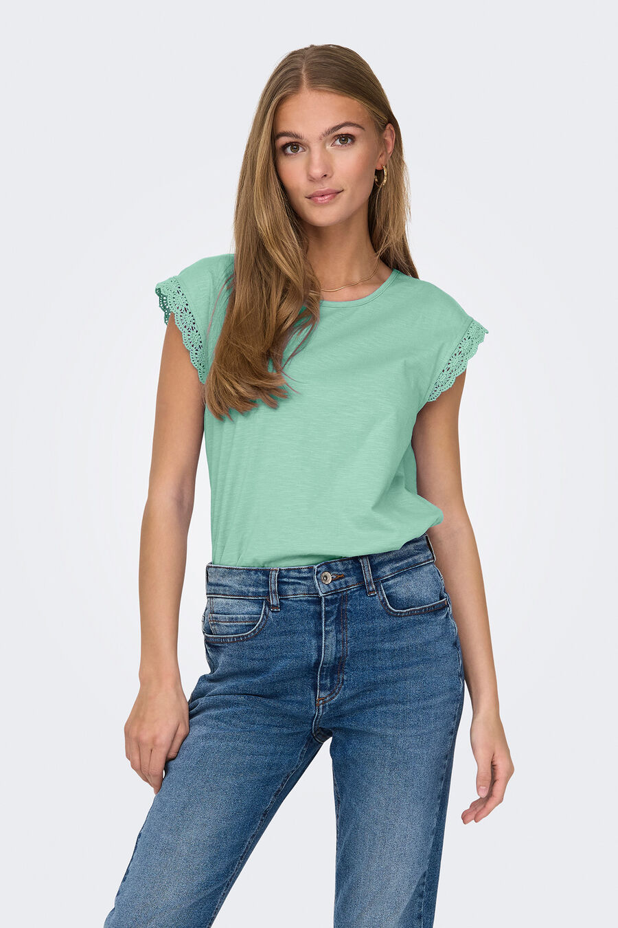 Camiseta sin mangas encaje