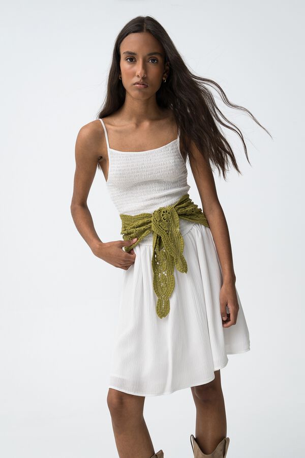 Tiffosi Young Vestido tirantes finos blanco