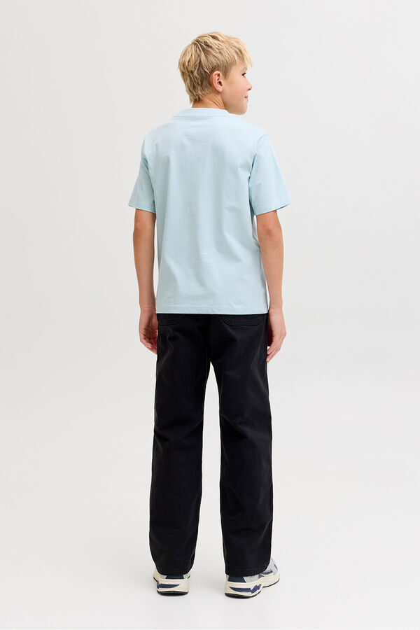 Jack & Jones Junior Camiseta relaxed logo azul