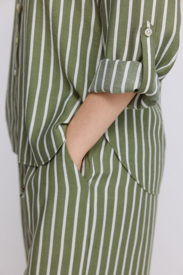Springfield Blouse col en V imprim&eacute;