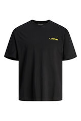 Springfield Plus size wide fit T-shirt black