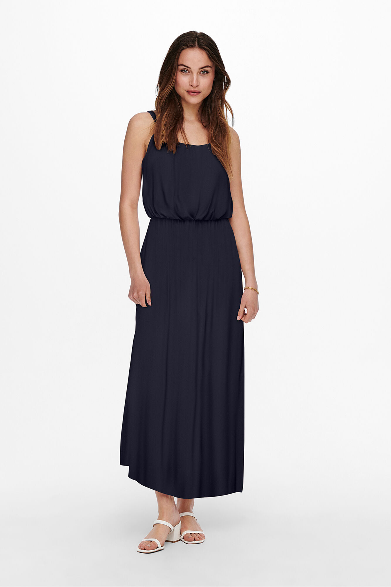 Only Vestido comprido estampado