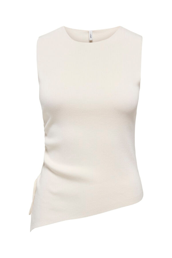Only Knit tie top white