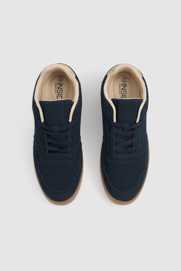 Inside Low rubber trainers blue