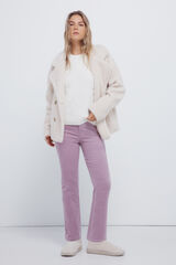 Springfield Pantalones pana kick flare morado/lila