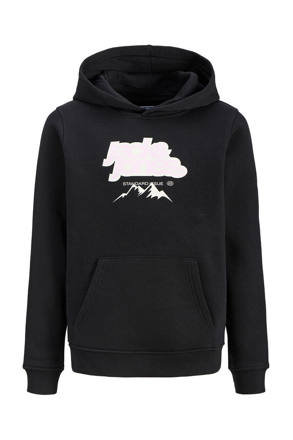 Jack & Jones Junior Sudadera con capucha y estamapdo black