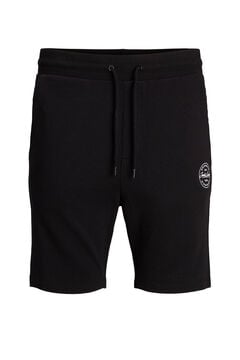 Jack & Jones Shorts algod&oacute;n de hombre negro