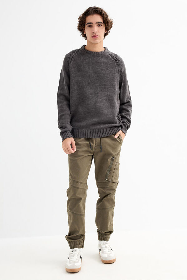 Inside Jersey B&aacute;sico gris