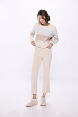 Springfield Pantalón pana kick flare beige