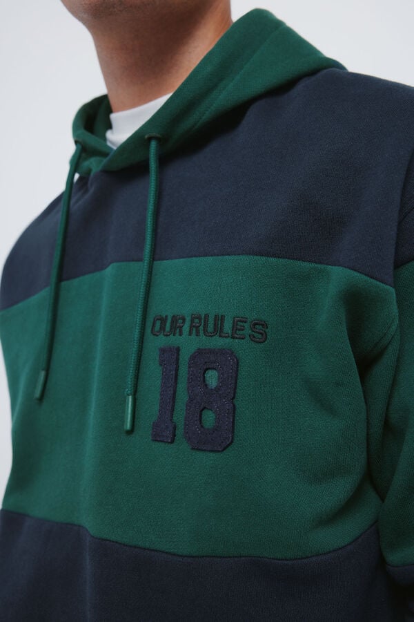 Springfield Sweatshirt hood cuts green
