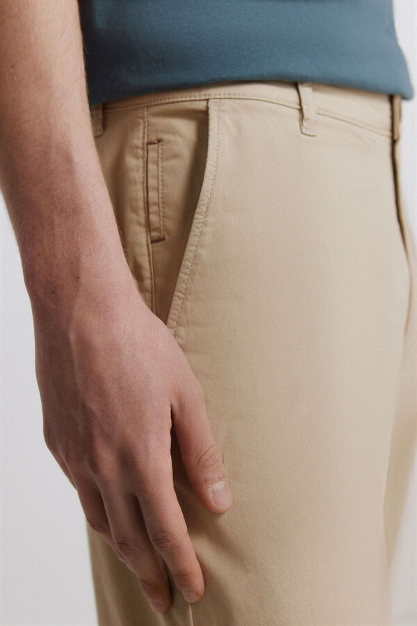 Springfield Light comfort slim fit chinos brown
