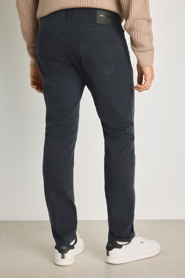 Jack & Jones Cotton slim trousers black