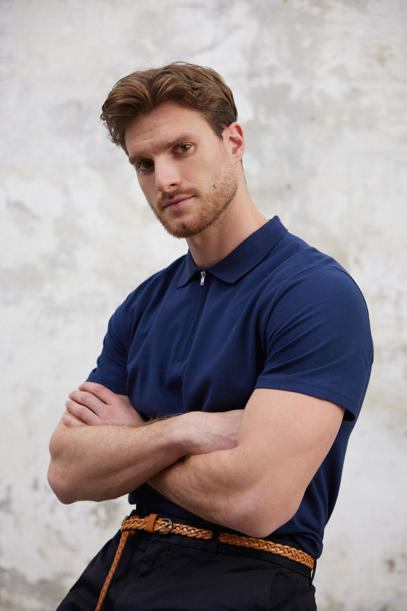 Trendyol Polo de manga corta y cremallera