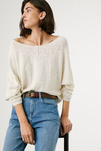 Pepe Jeans Blusa de malha de malha manga comprida com detalhe nas mangas. 