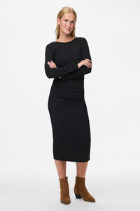 Pieces Lang&auml;rmeliges Midikleid