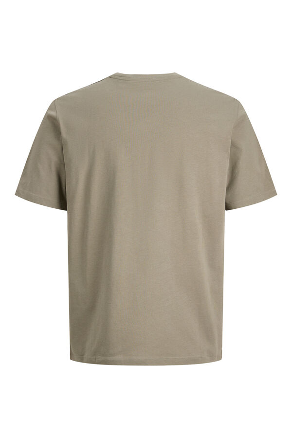 Jack & Jones Printed cotton T-shirt grey