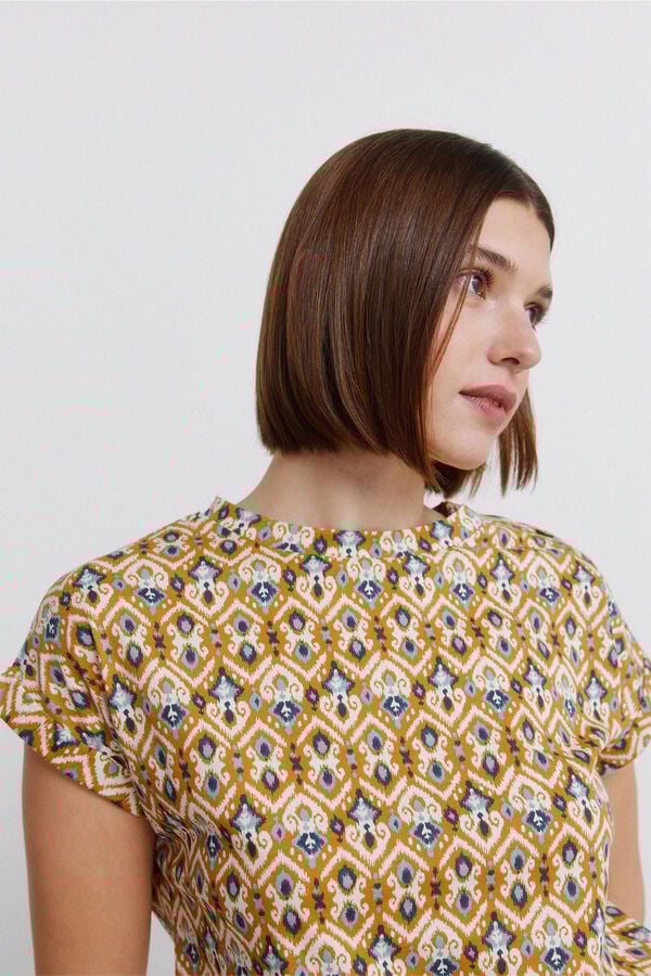 Springfield Printed button T-shirt printed