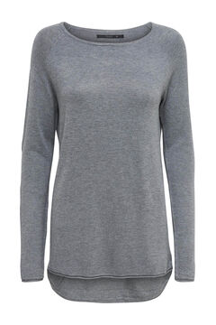 Springfield Long-sleeved round neck jumper gris