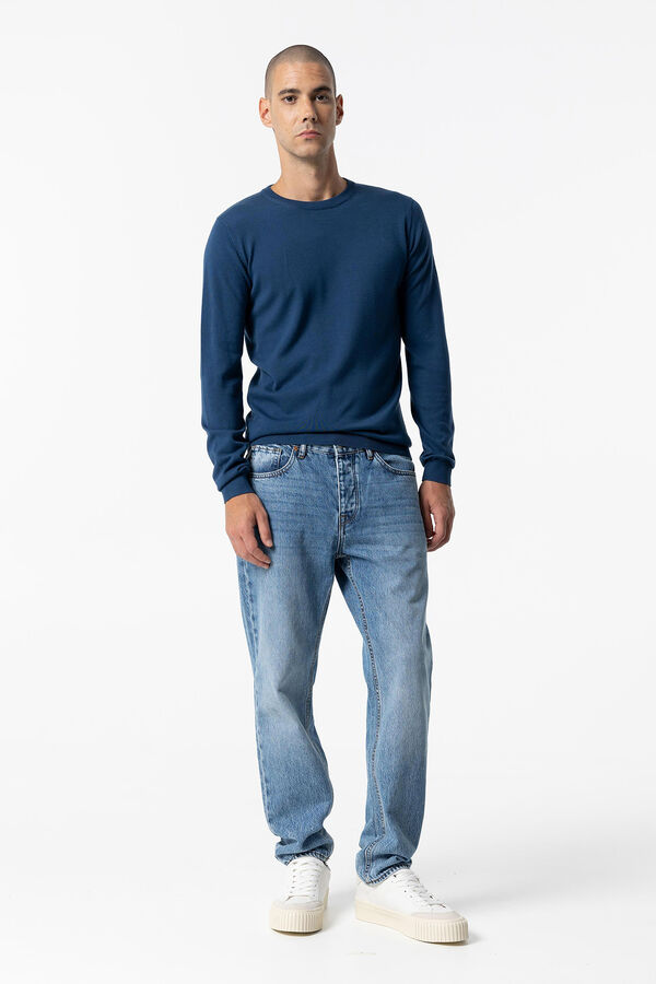 Tiffosi Camisola de Malha B&aacute;sica azul