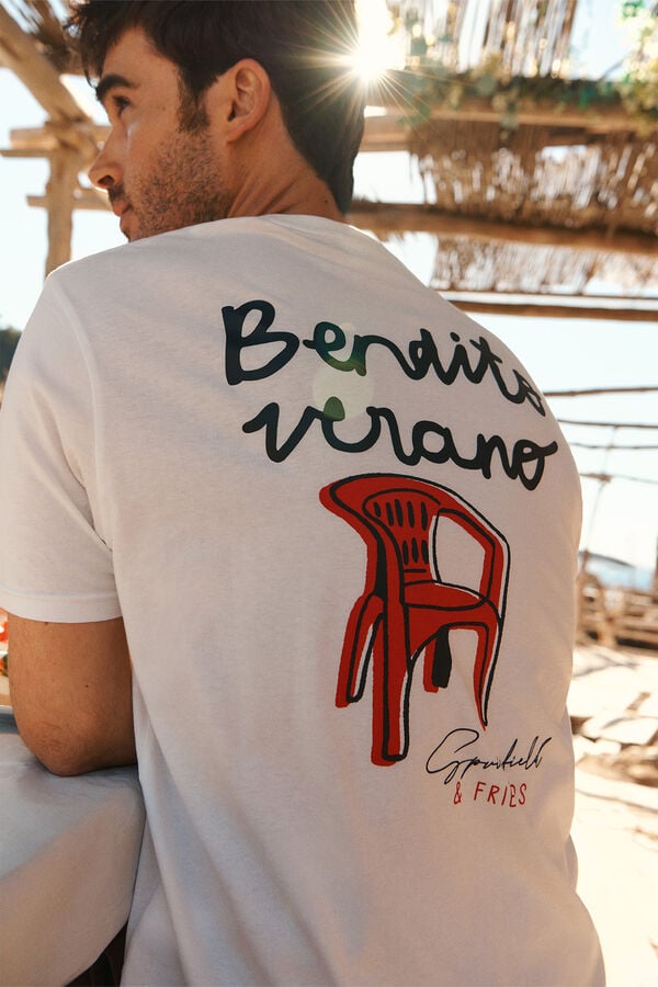 Springfield Bendito Verano T-shirt beige