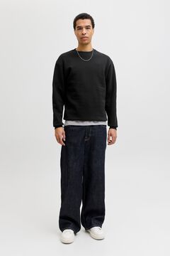 Jack & Jones Relaxed Sweatshirt mit Rundhalsausschnitt