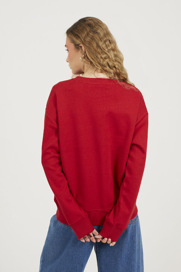 Brave Soul Sudadera con bordado rojo